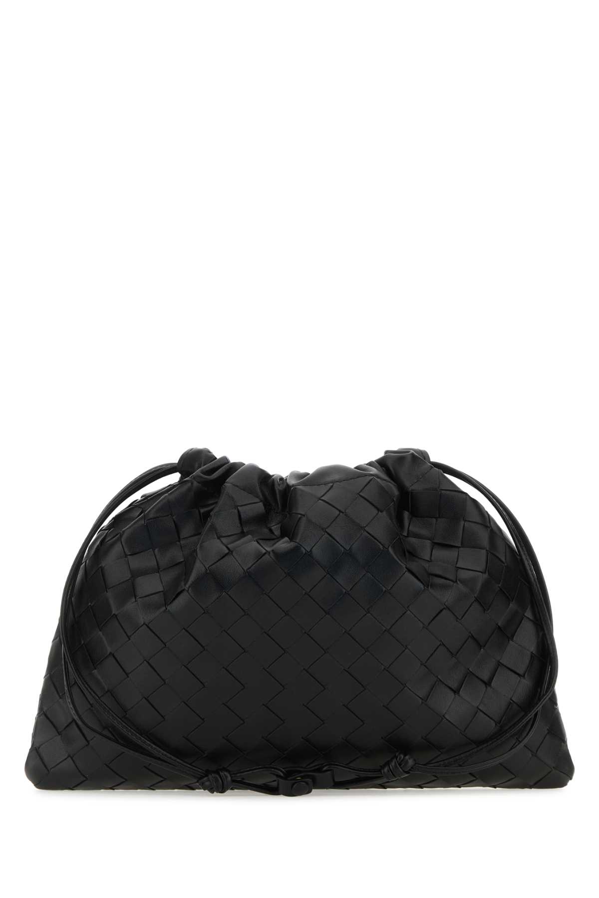 Black Leather Medium Clutch
