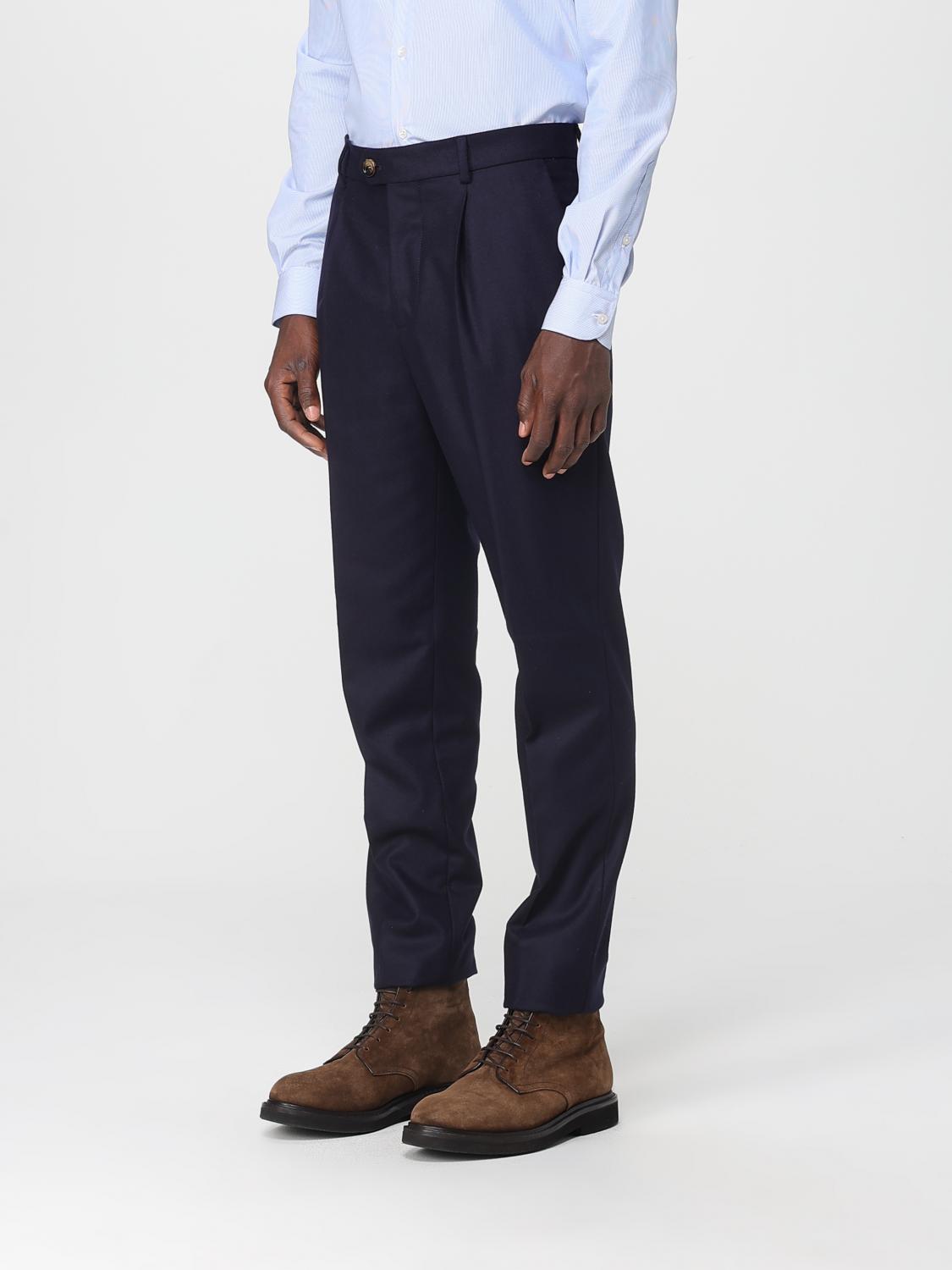 Pleated wool trousers - Grey