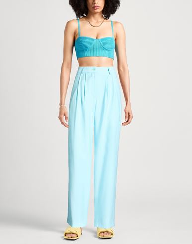 Woman Pants Sky blue Size 4 Viscose, Polyester