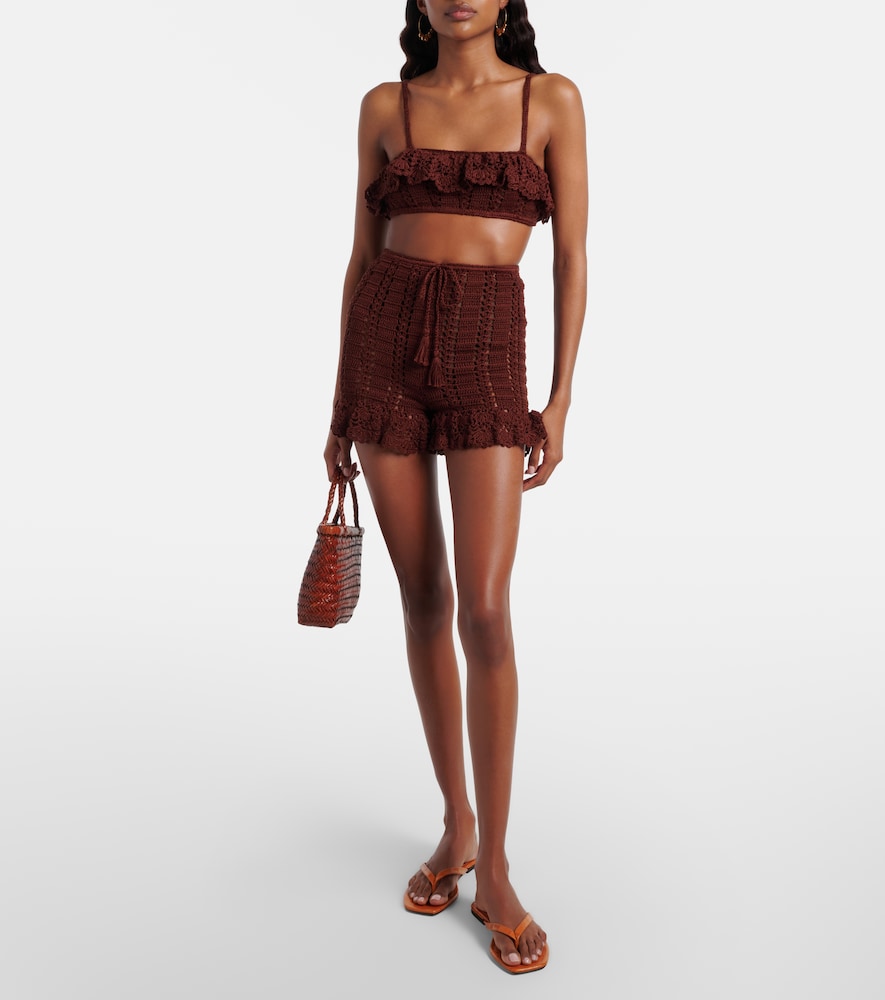 Crochet cotton bra top