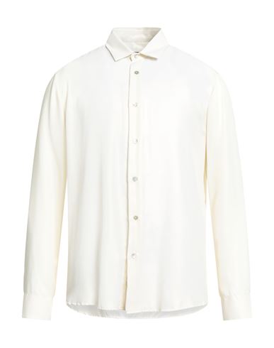 Man Shirt Beige Size 15 Polyester