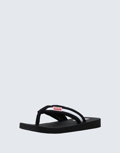 Man Toe strap sandals Black