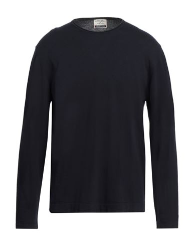 Man Sweater Midnight blue Size 44 Cotton