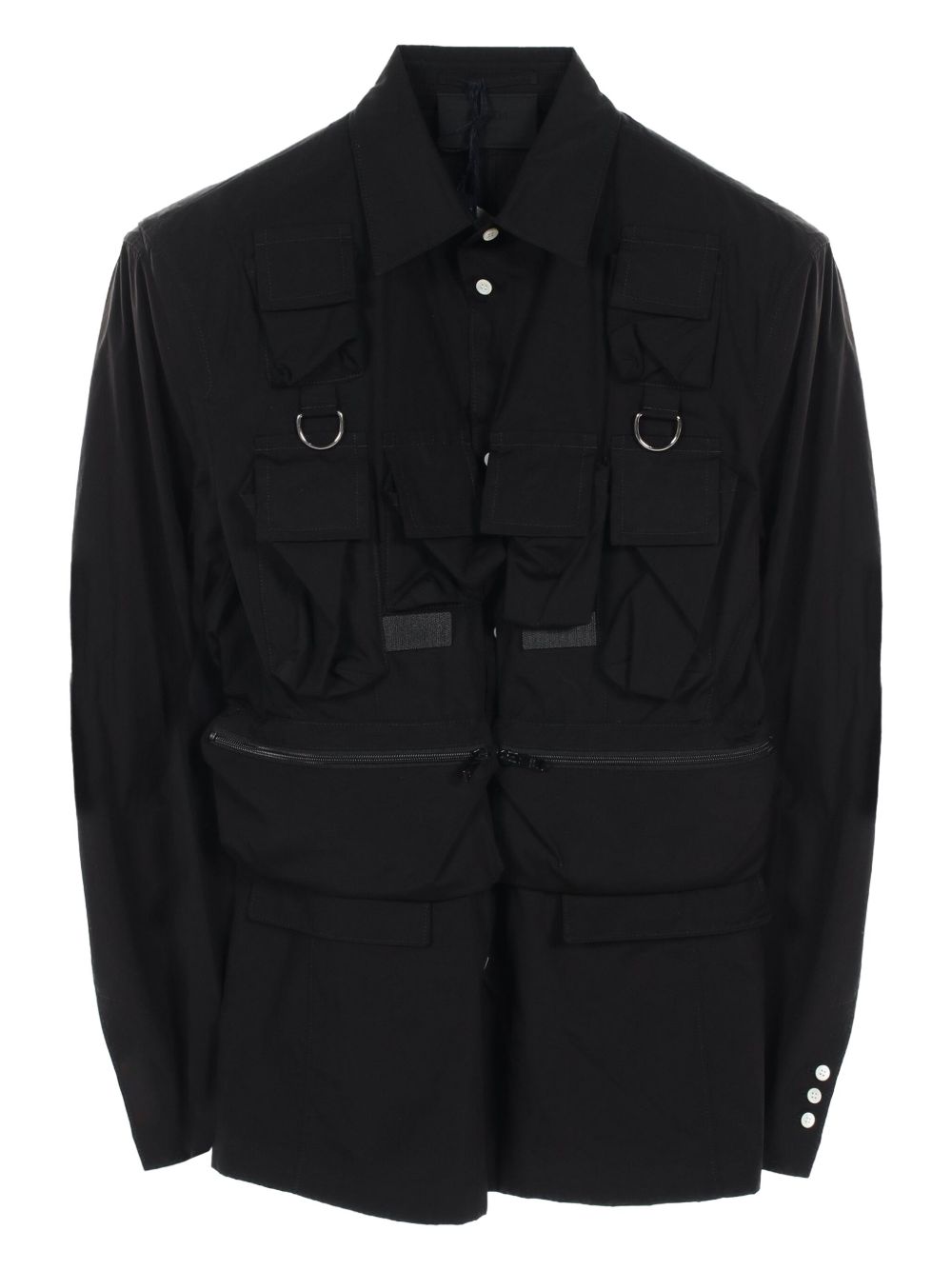 2010s cotton shirt - Black