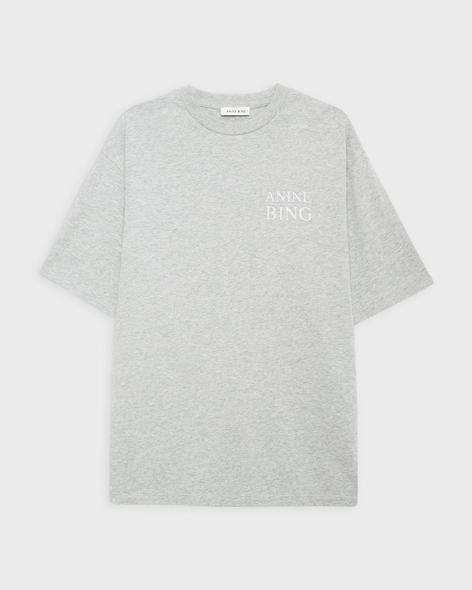 Anine Bing T-Shirt Myers Serif NY Grey melange