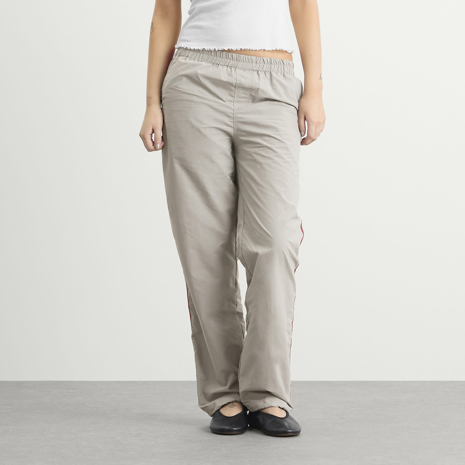Women's Tyler Trousers in Grey/Red