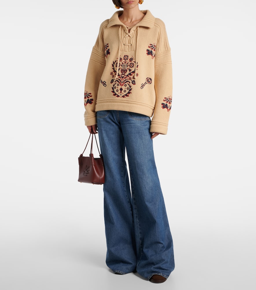 Wool and cashmere sweater
