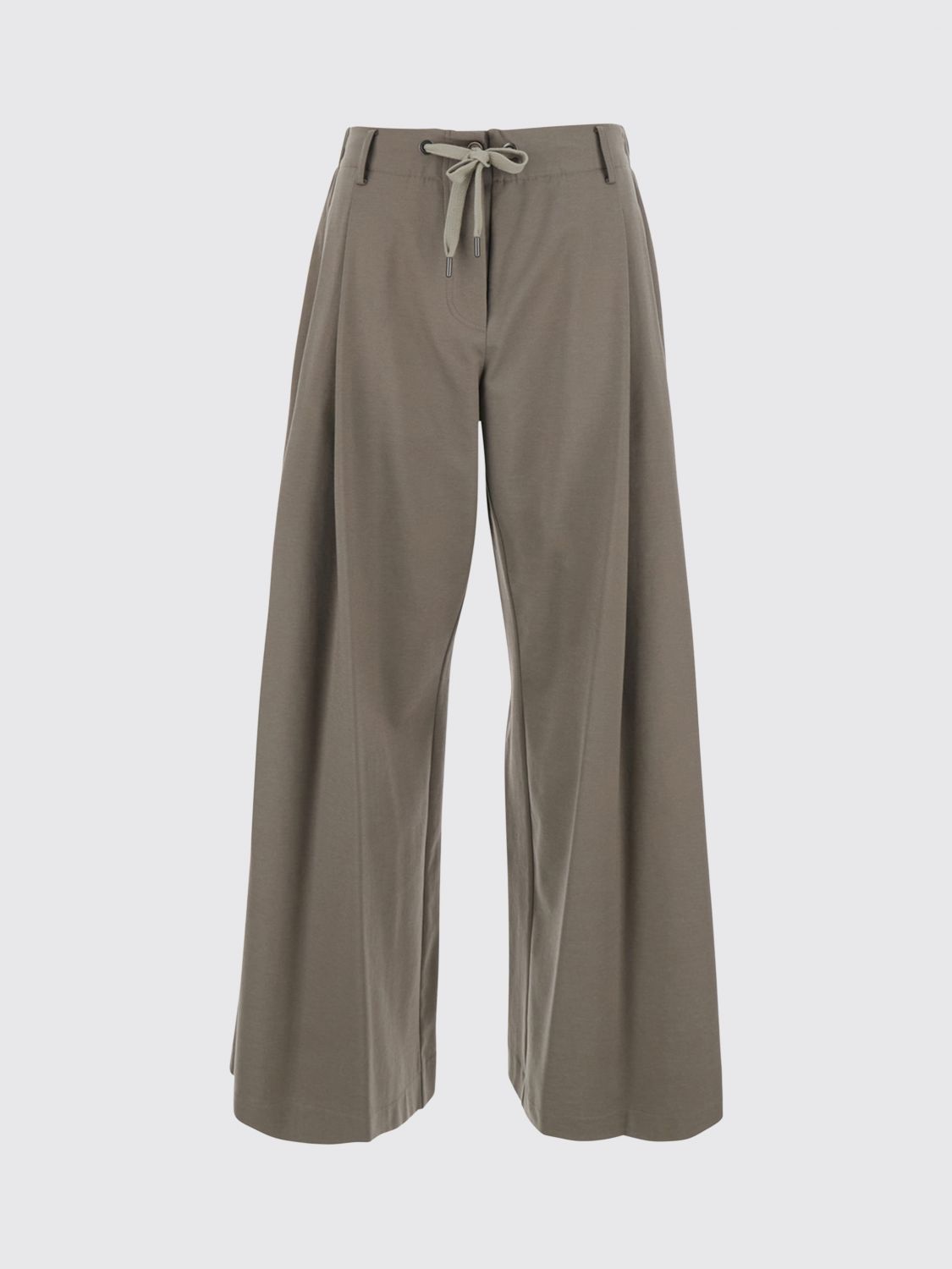 Mélange cropped trousers - Grey
