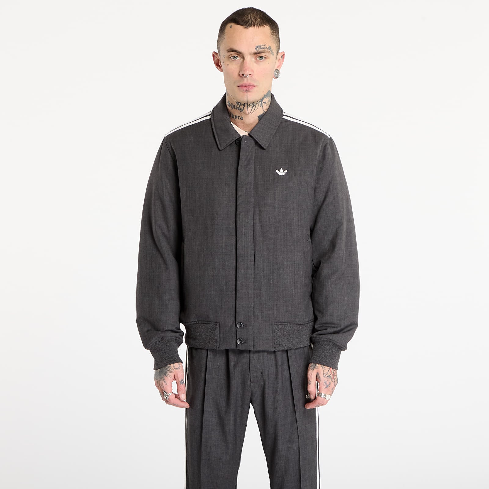 Jacket adidas x Wales Bonner Wool Blouson Dark Grey Heather/ Night Navy