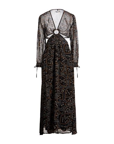 Woman Maxi dress Black Size 10 Viscose