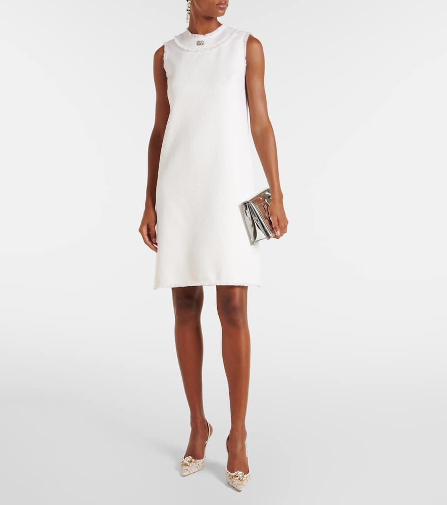 DG wool-blend tweed shift dress