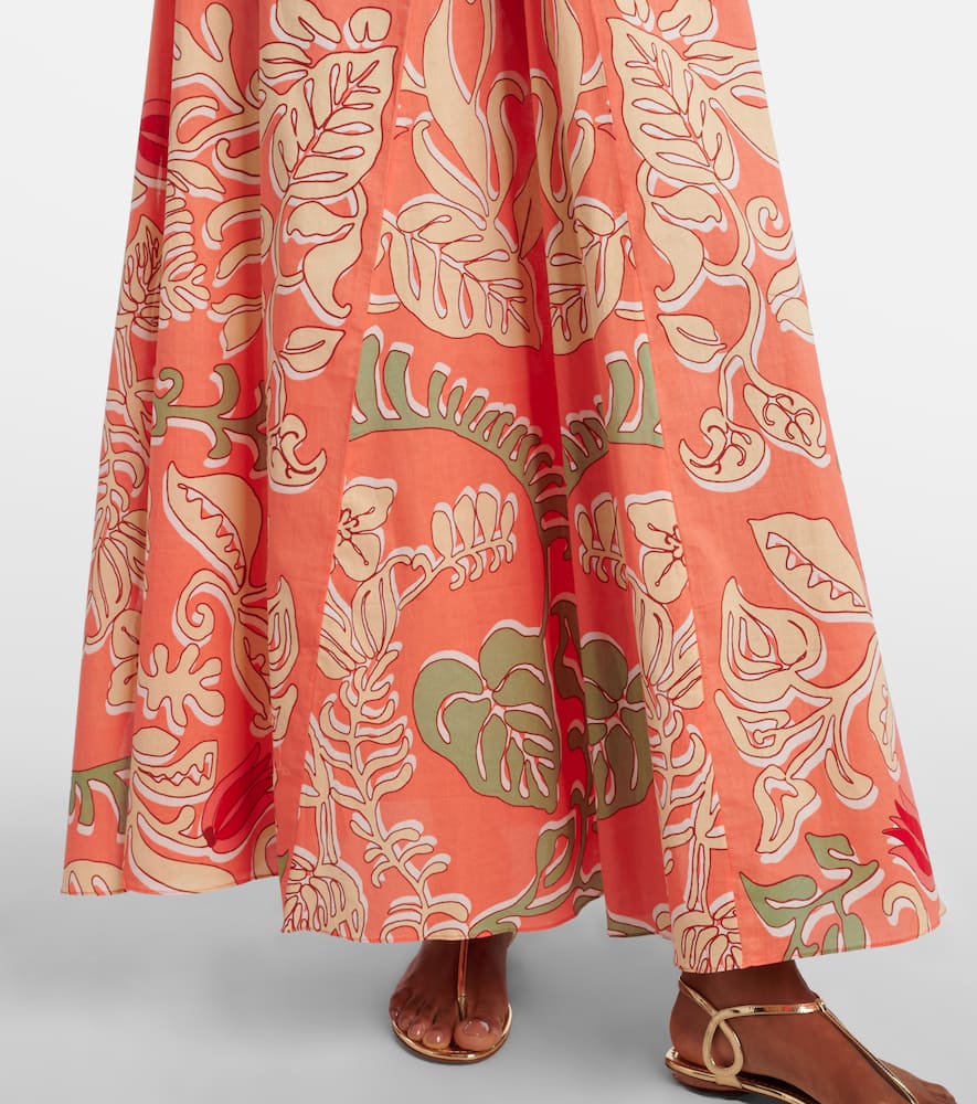 Noreen printed cotton maxi dress