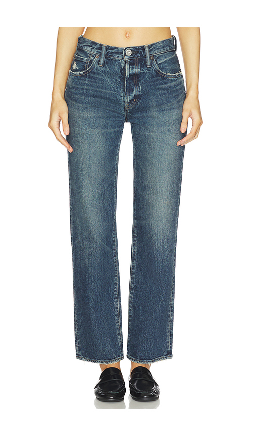 Moussy Vintage Wiley Straight Jeans in Blue. 32 also , 24, 25, 26, 27, 28, 29