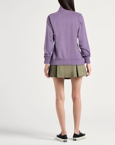 Woman Sweatshirt Lilac Size M Cotton
