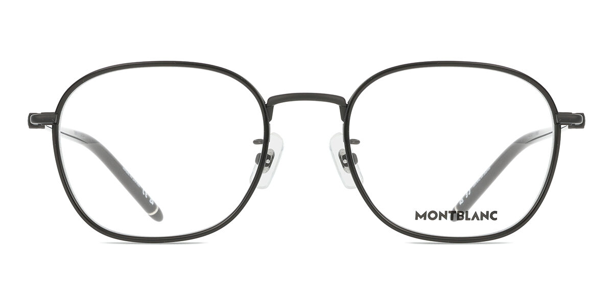 Montblanc MB0368OA Vestibilità Orientale 001 Occhiali da Vista Neri per Uomo Solo Montatura