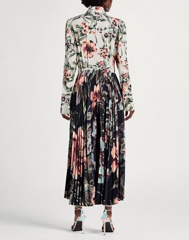 Woman Midi dress Sage green Size 6 Polyester, Silk