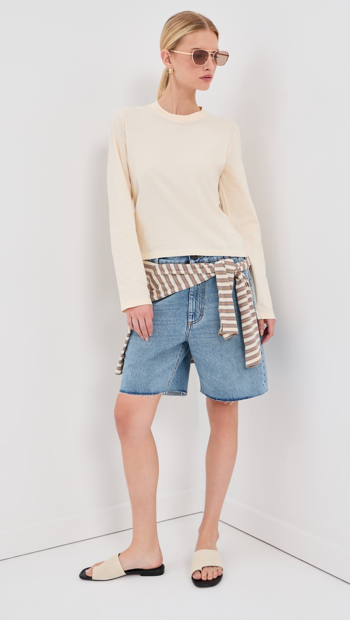 Wynn Long Sleeve T-Shirt Vanilla