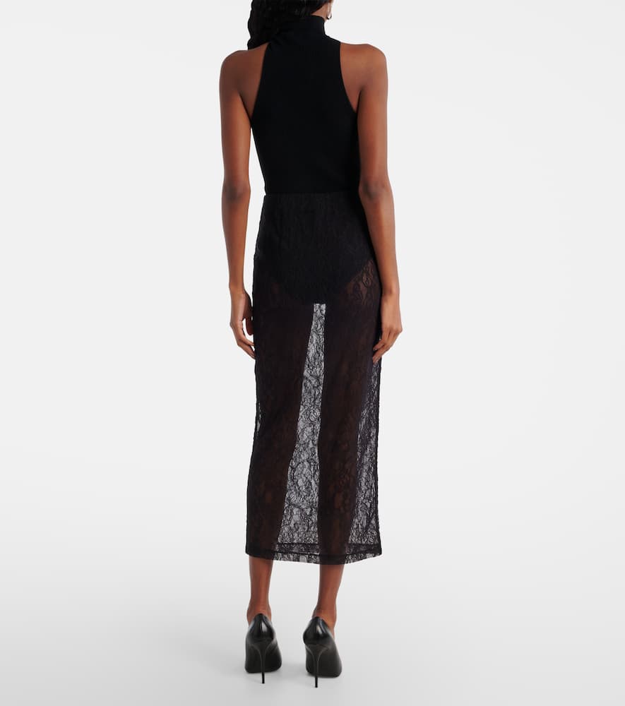 Wardrobe. NYC Sheer lace midi skirt