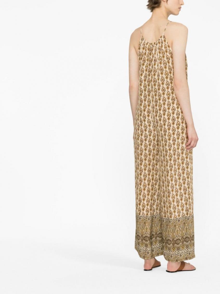 - Printed Silk Jumpsuit