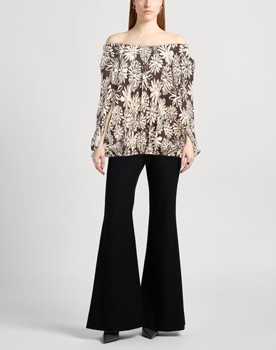 Liviana Conti Woman Top Chocolate brown Size 8 Viscose