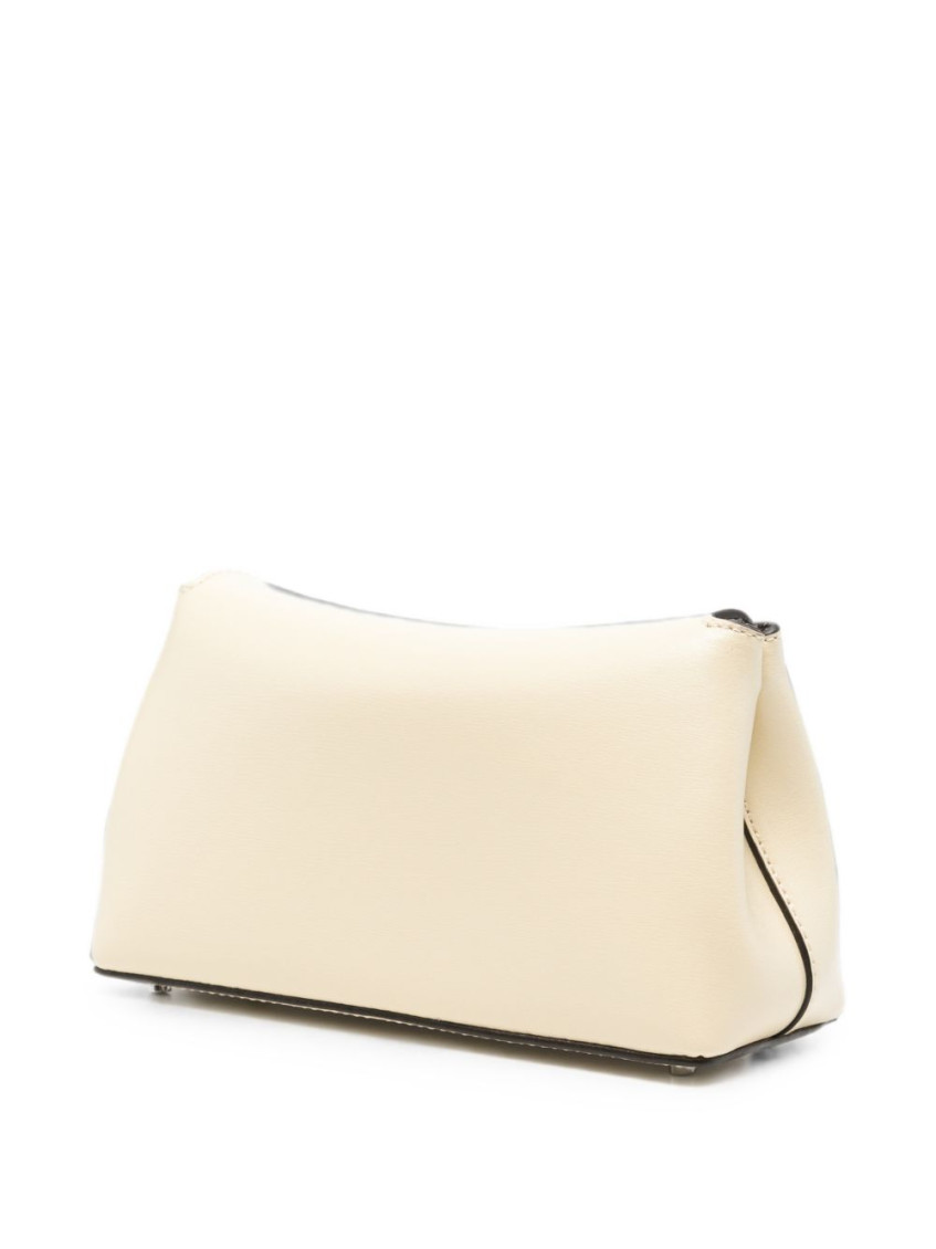 Mini T Lock Leather Clutch