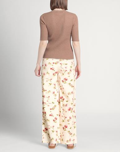 Woman Jeans Cream Size S Cotton, Elastane