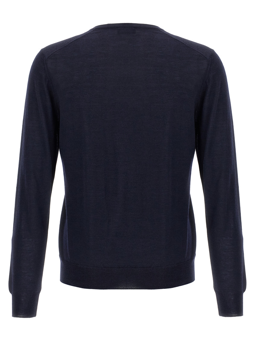 Blue Wool and silk sweater