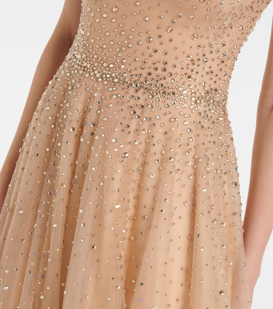 Shayla embellished tulle gown