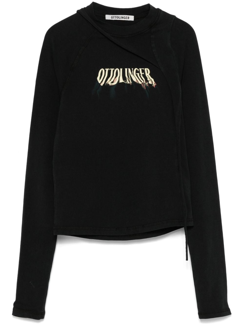 Deconstructed T-shirt - Black