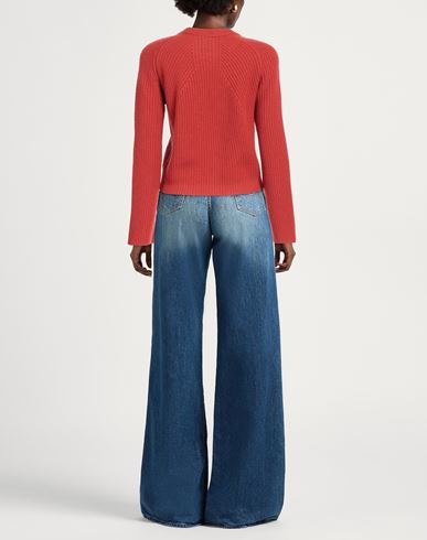 Lamberto Losani Woman Sweater Rust Size 2 Cashmere