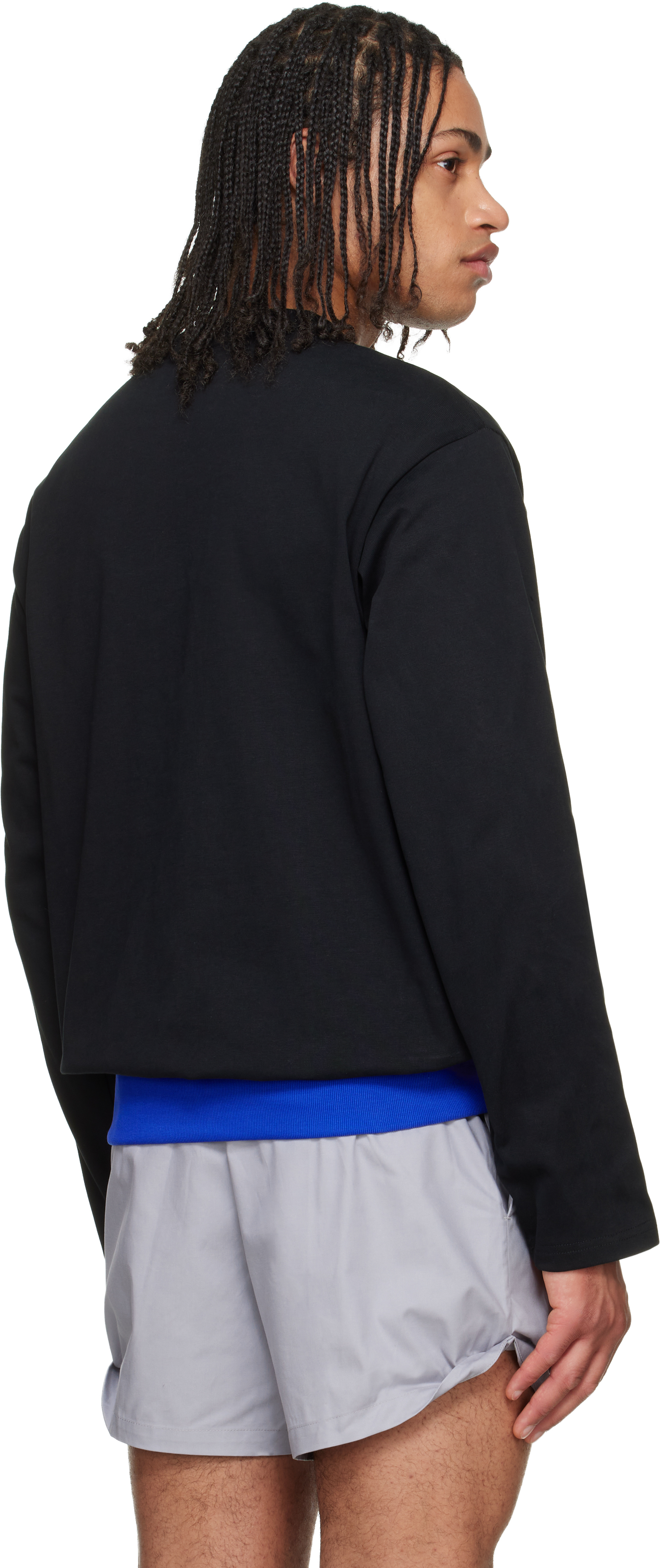 Black Contrast Waistband T-shirt
