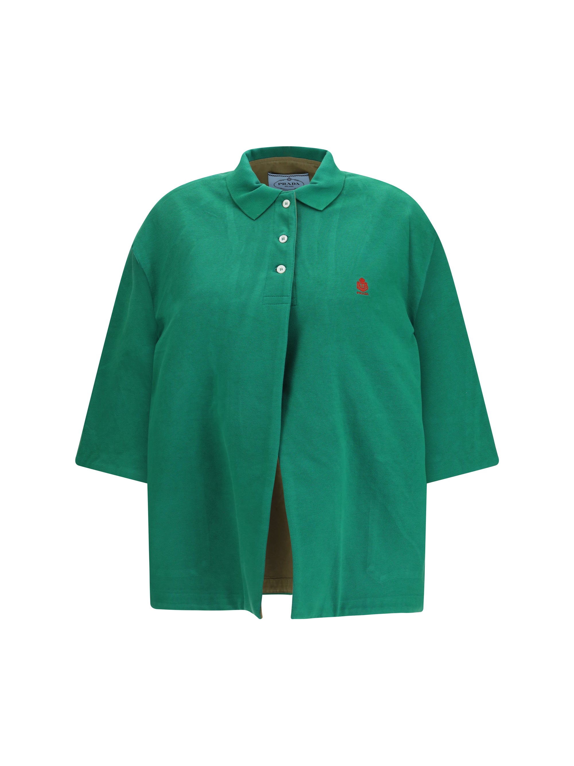 Pique Cotton Jacket — Green