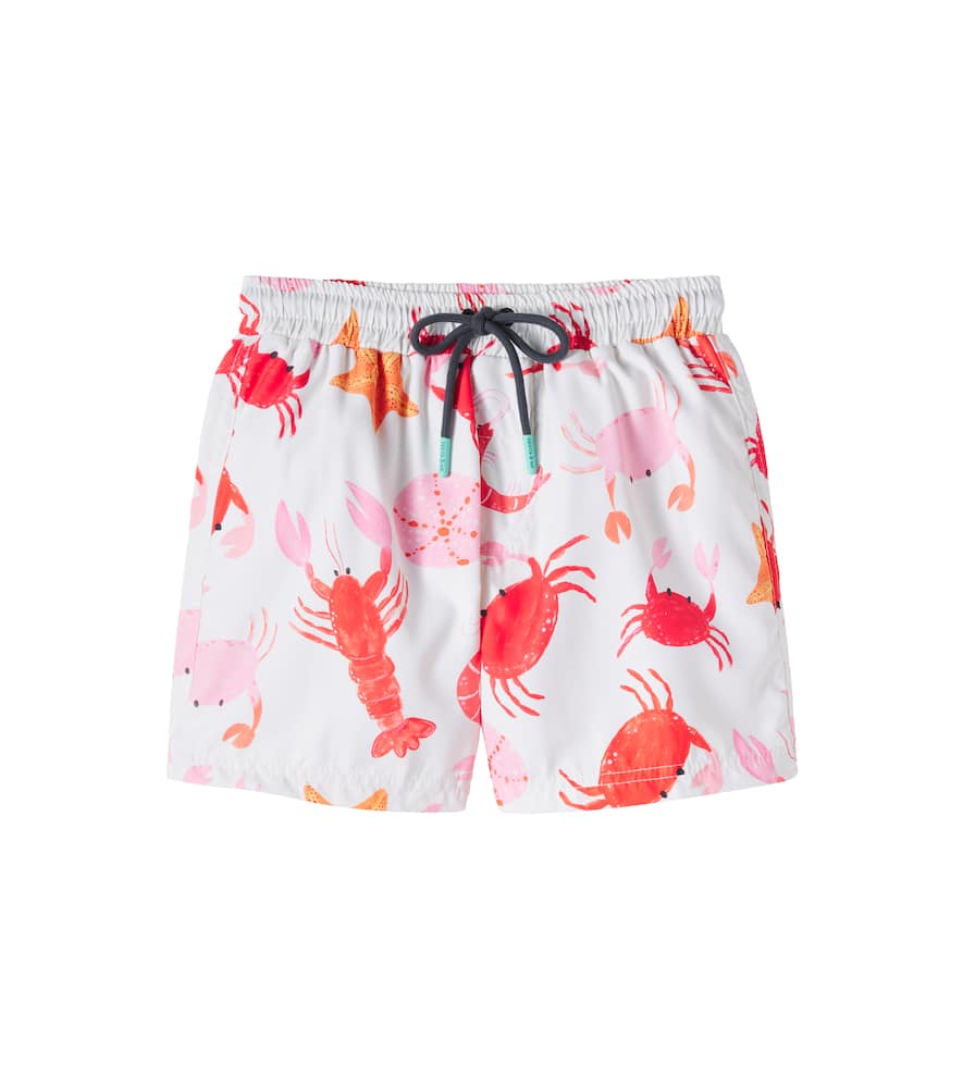 Printed swim trunks