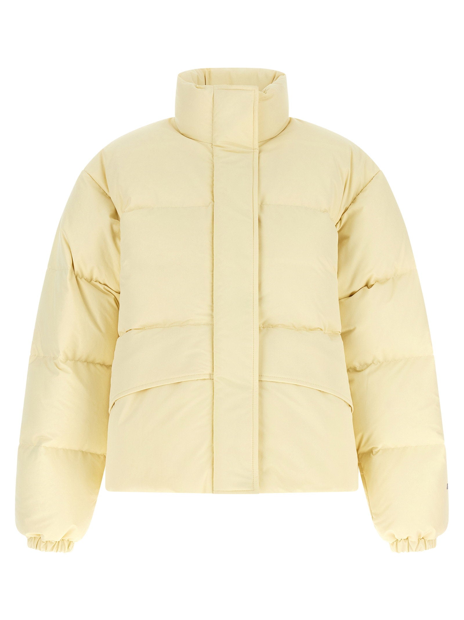 Quilted Water-Repellent Technical Down Jacket — Cream