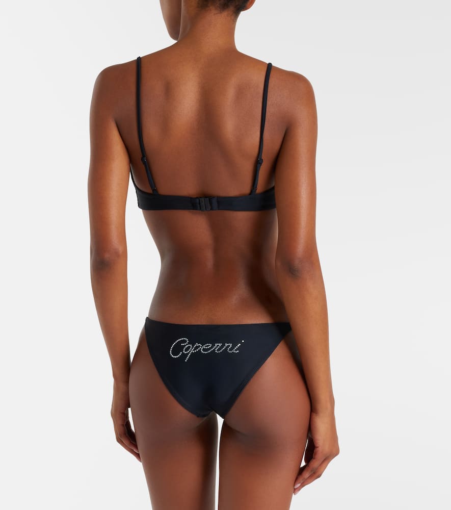 Crystal-embellished bikini bottoms