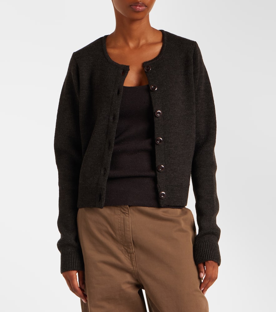 Ribbed-knit cardigan