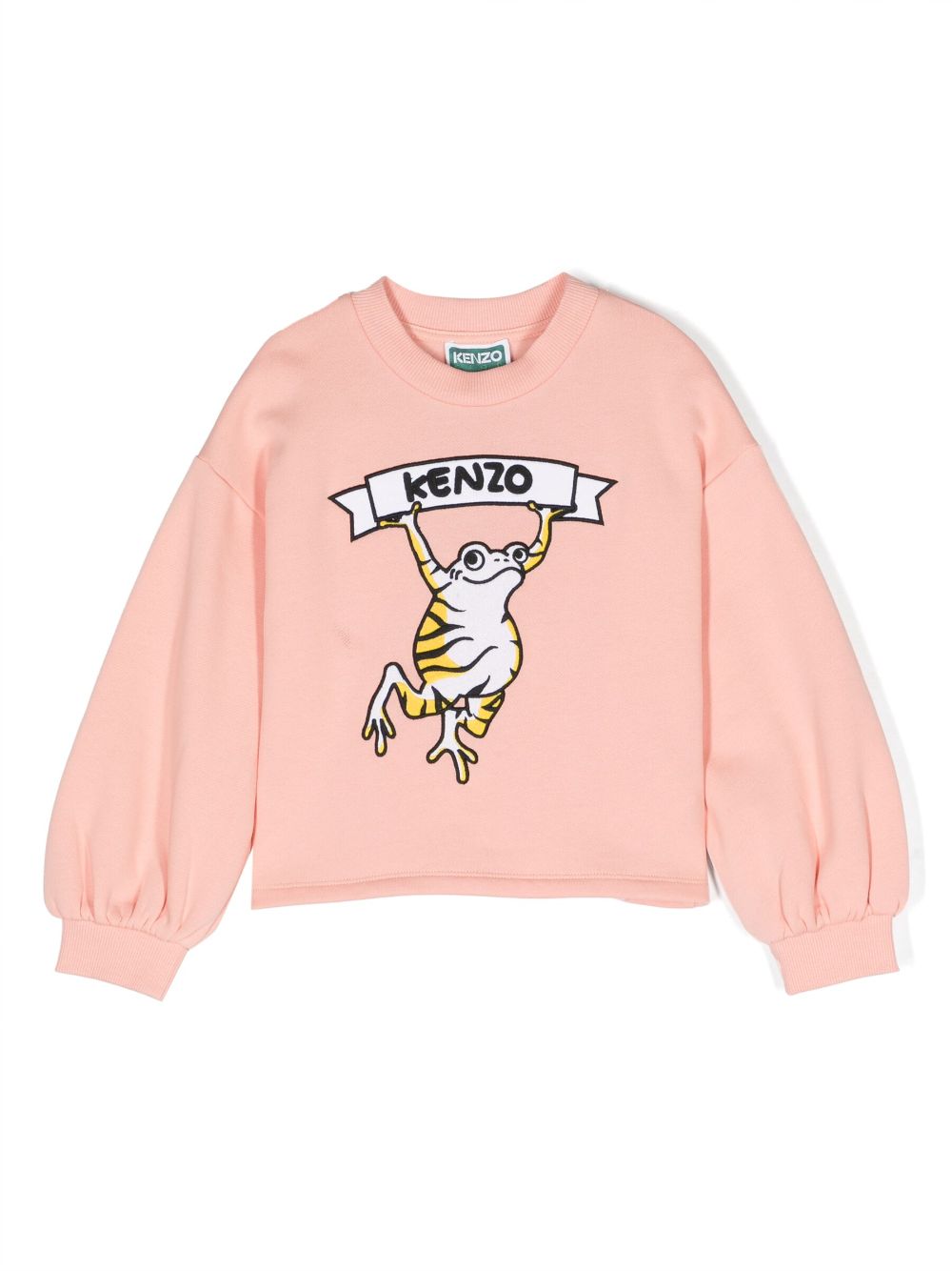 Paris-print cotton sweatshirt - Pink