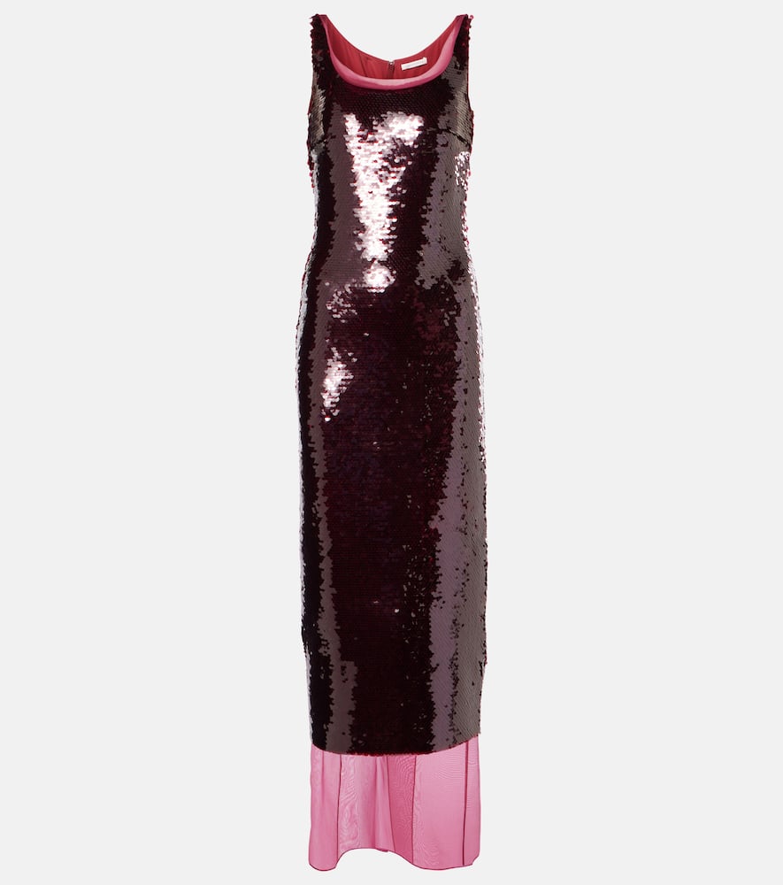 Nehemia sequined layered gown