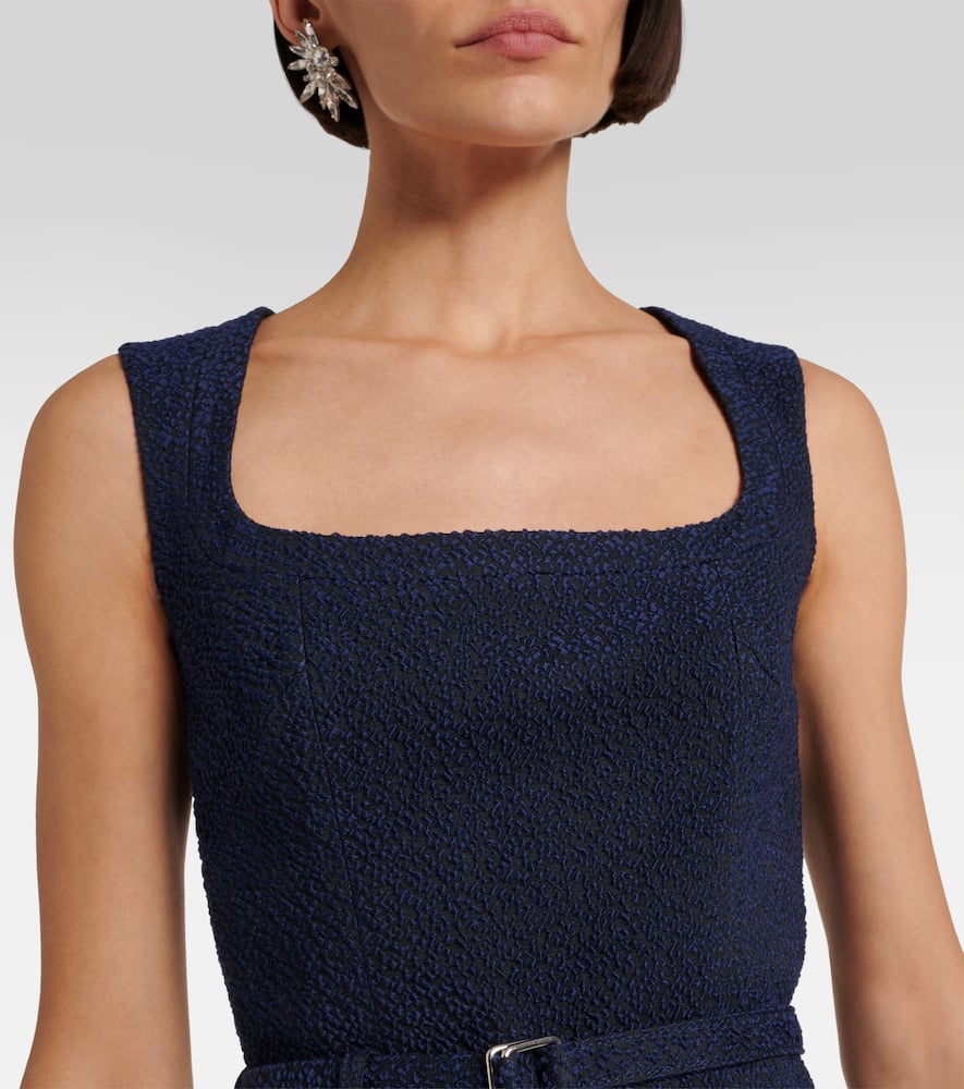 Pinah cotton-blend bouclé midi dress
