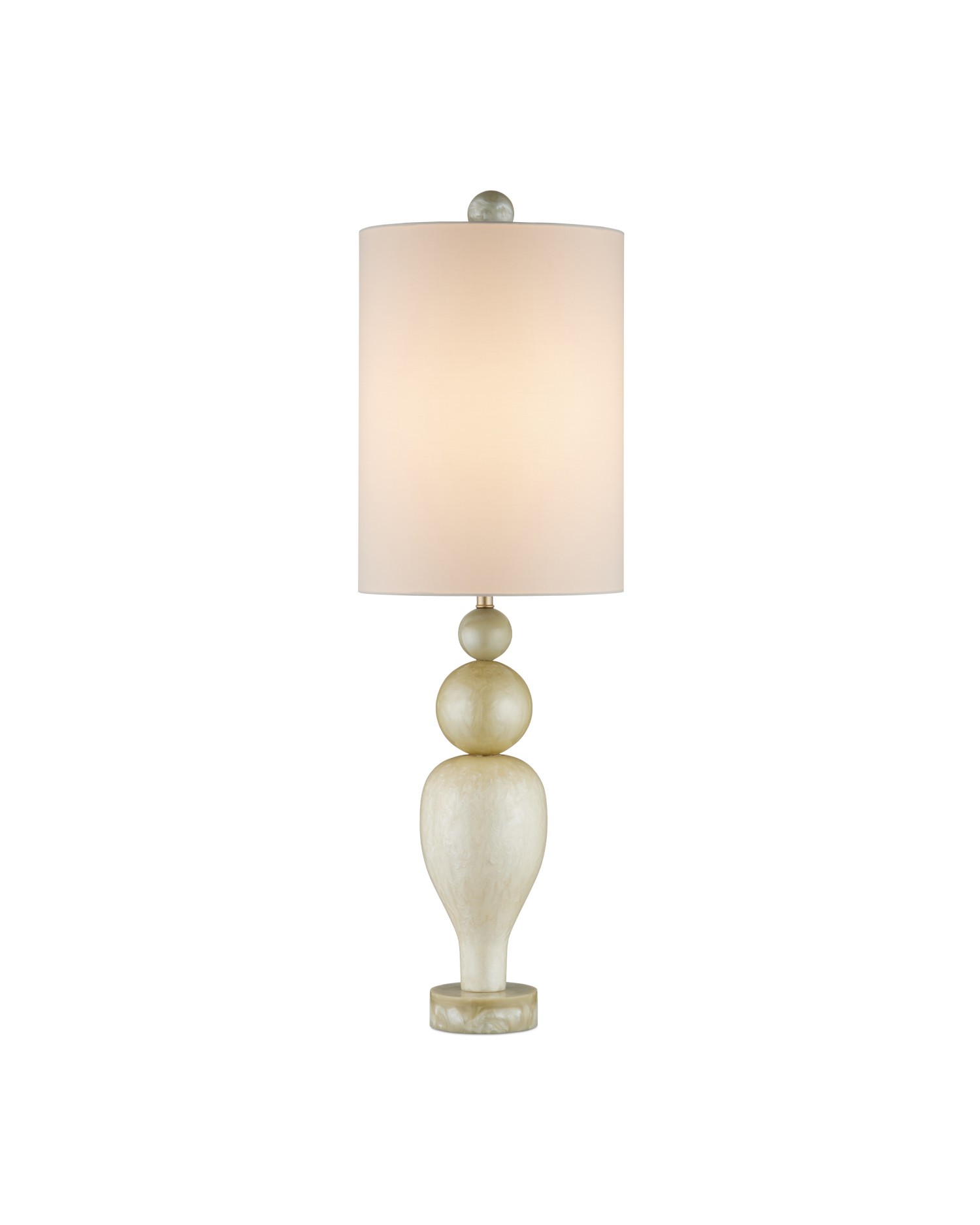 Warm Ivory Light Olive Table Lamp from the Hutson Table Lamp Collection