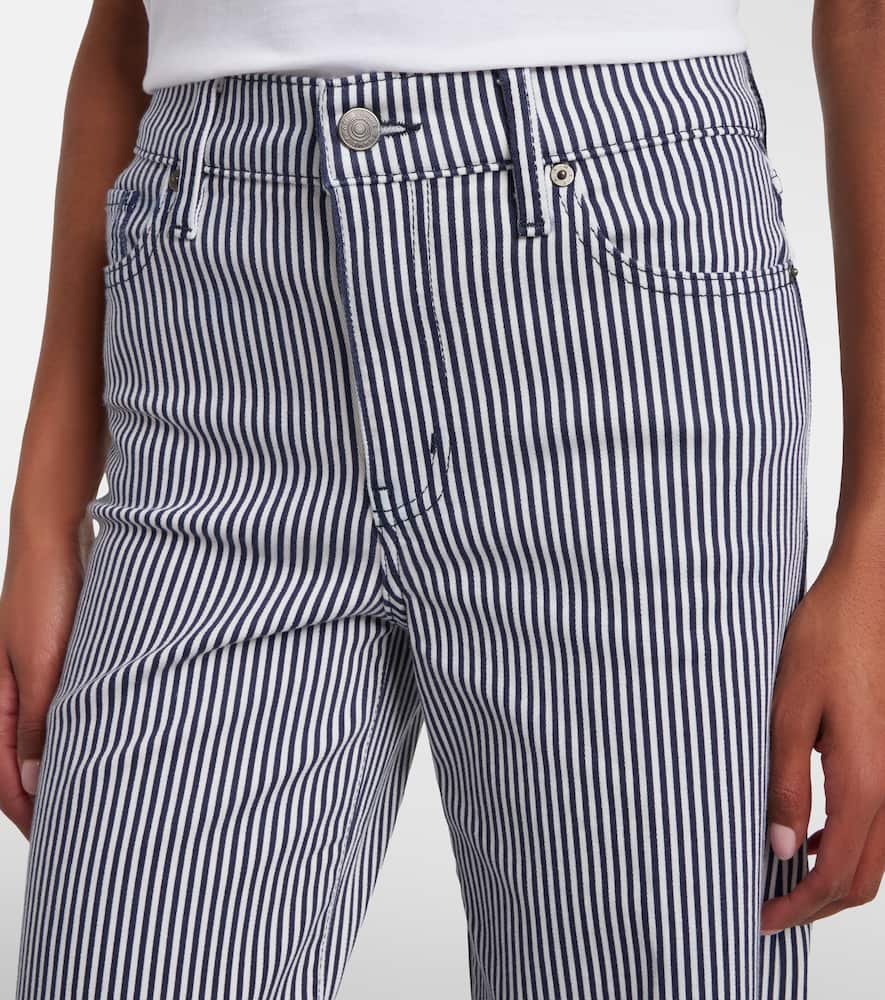 Le Slim Palazzo striped wide-leg pants