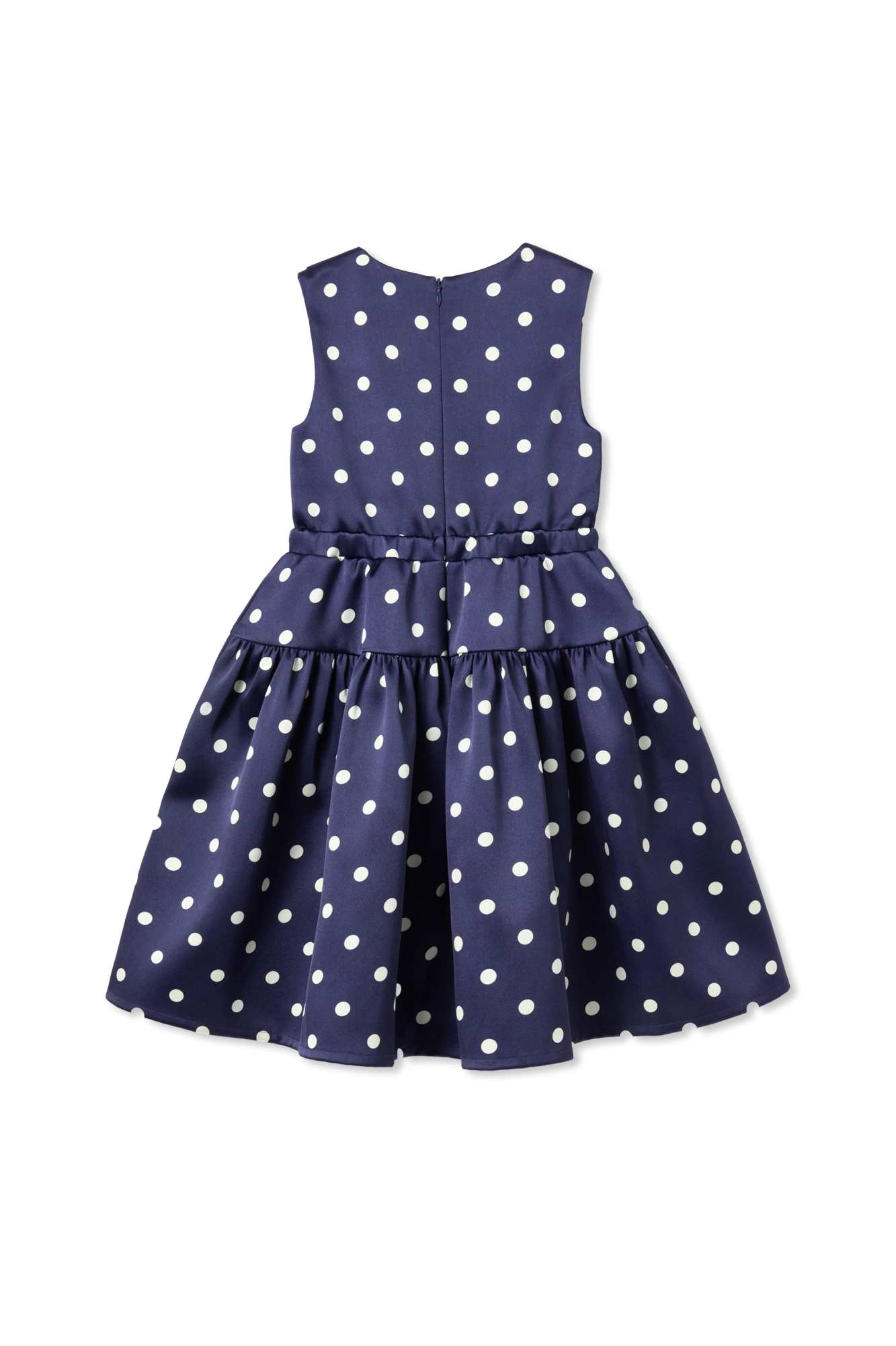 Dress With Openwork Finish, Unisex, Navy Blue