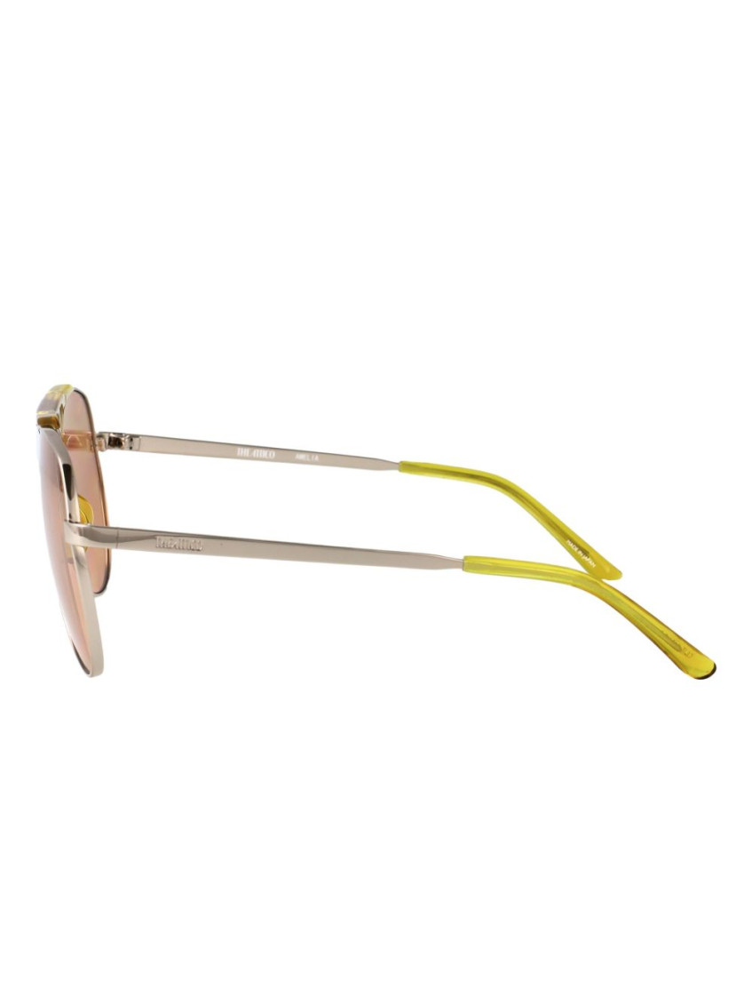 Brown Metallic Frame Sunglasses