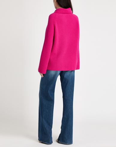 Woman Cardigan Fuchsia Size L Cashmere