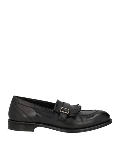 Man Loafers Black Size 9 Leather