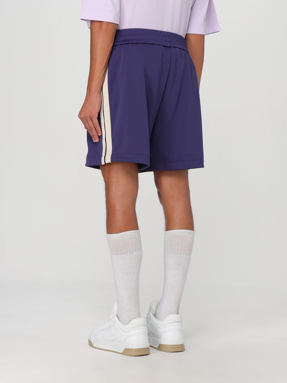 Logo-print track shorts - Blue