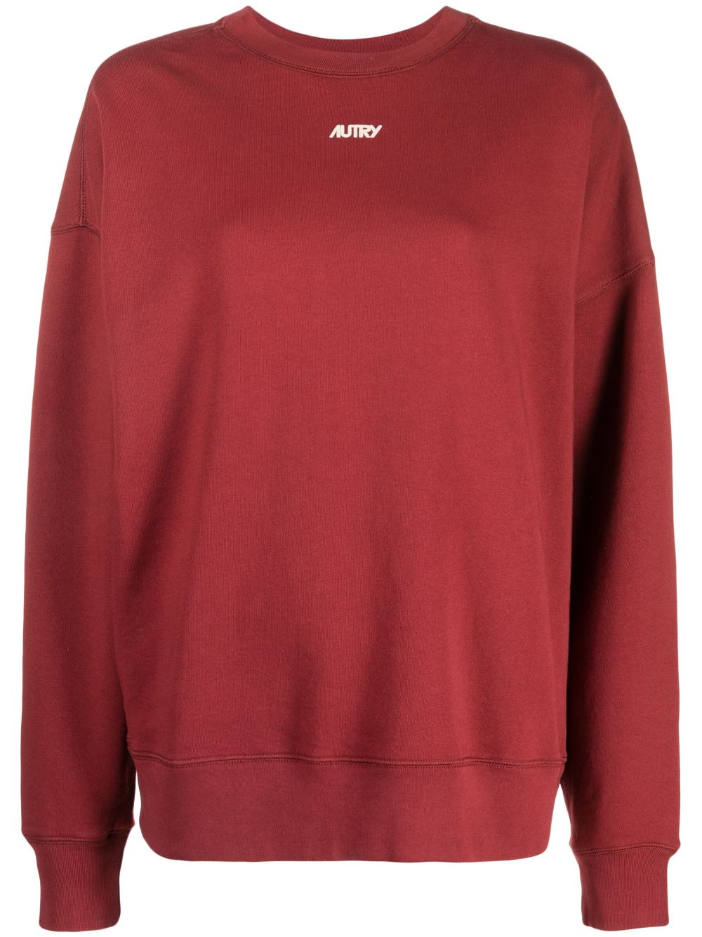 Logo-embroidered cotton sweatshirt
