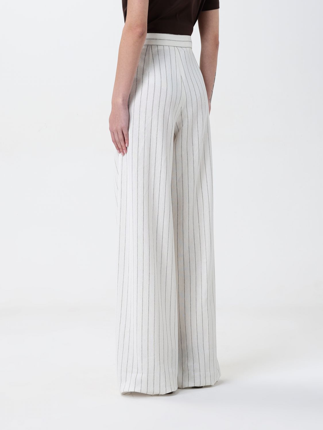 Pants MAX MARA Woman color White