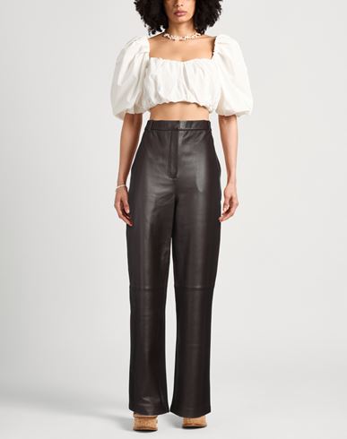 Woman Pants Dark brown