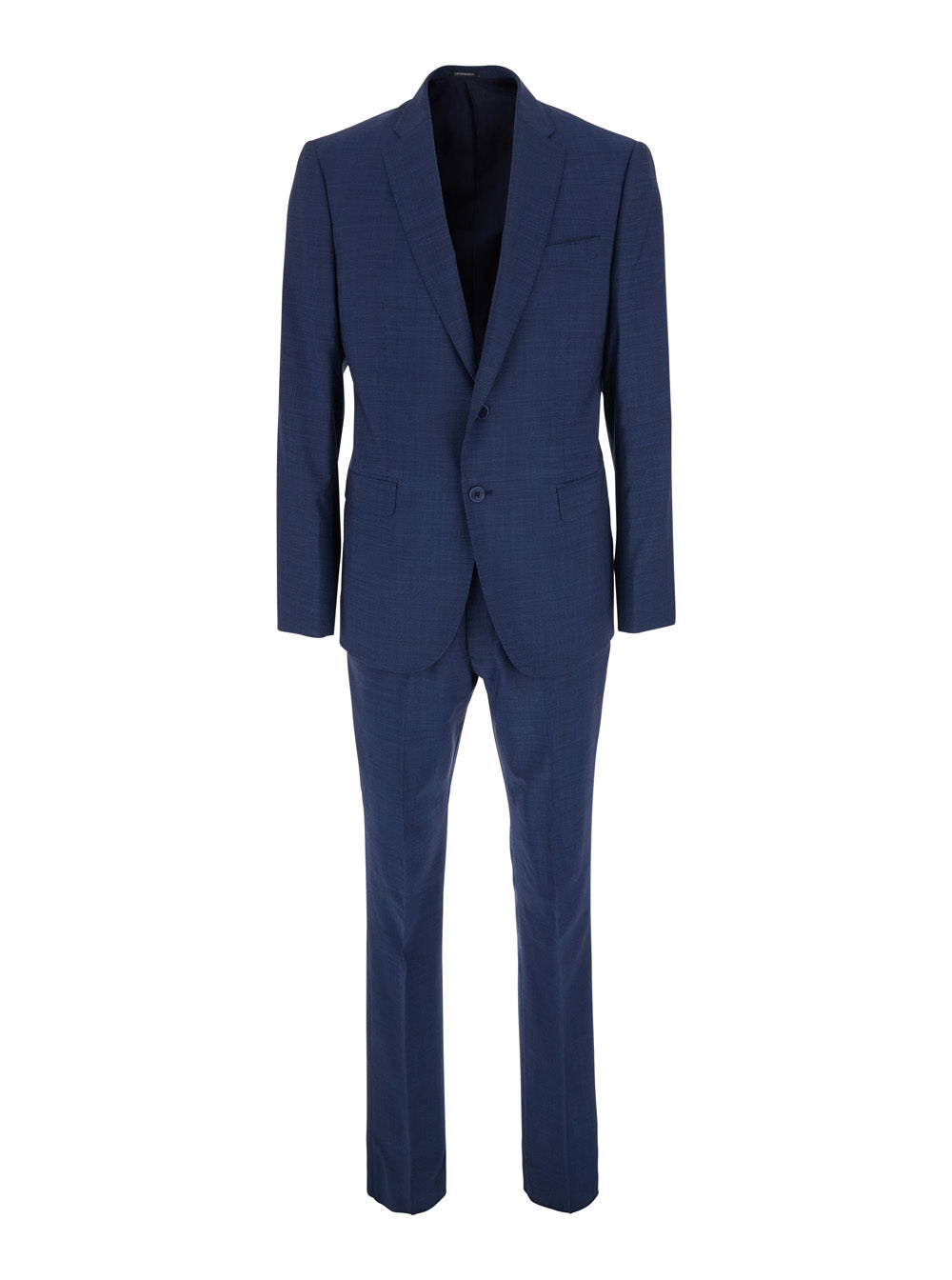 Two-Button Tailored Suit — Navy